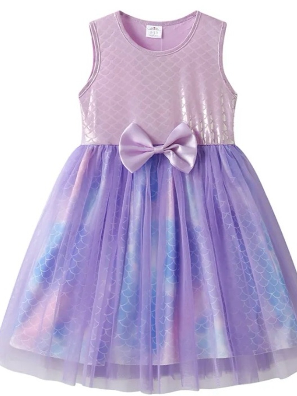 Vikita girls' sleeveless tulle party dress